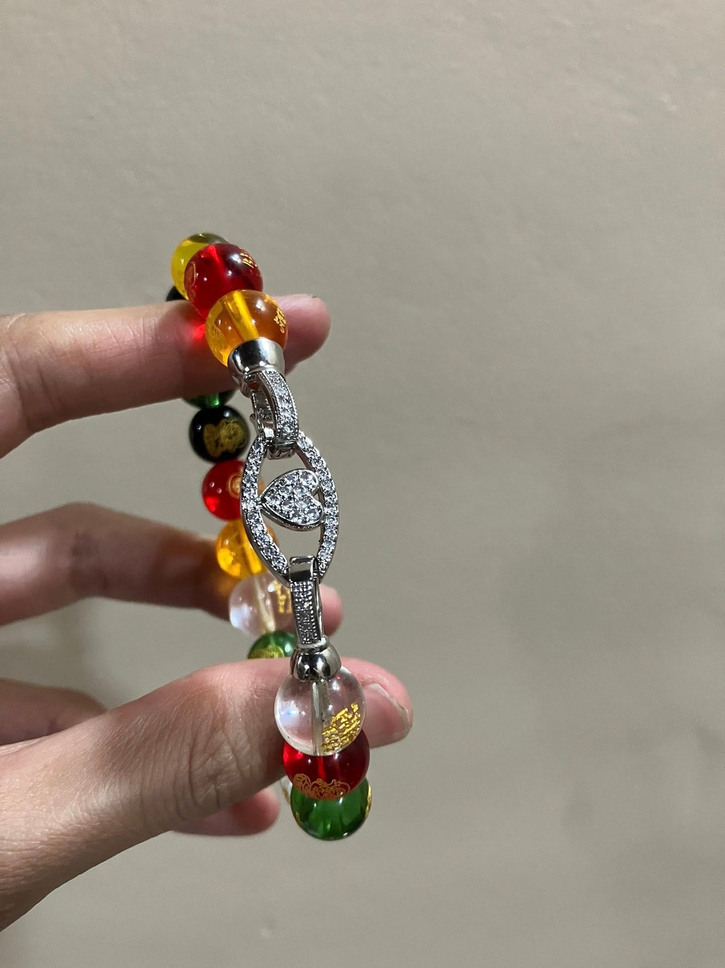 God of Wealth 5 Elements Crystal Bracelet